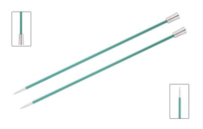 KnitPro Спицы прямые Zing, 8.00 мм, 30 см