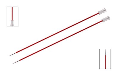 KnitPro Спицы прямые Zing, 9.00 мм, 35 см