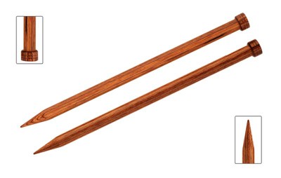 KnitPro Спицы прямые Ginger, 9.00 мм, 30 см