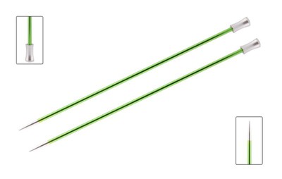 KnitPro Спицы прямые Zing, 3.50 мм, 30 см