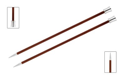 KnitPro Спицы прямые Zing, 5.50 мм, 35 см