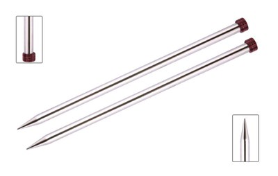 KnitPro Спицы прямые Nova Metal, 9.00 мм, 30 см