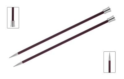 KnitPro Спицы прямые Zing, 6.00 мм, 25 см