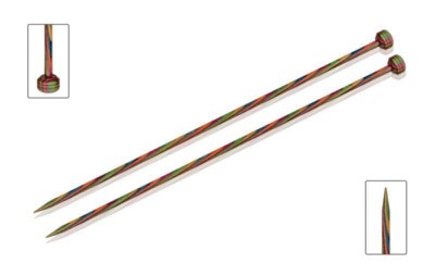 KnitPro Спицы прямые Symfonie Wood, 12.00 мм, 30 см