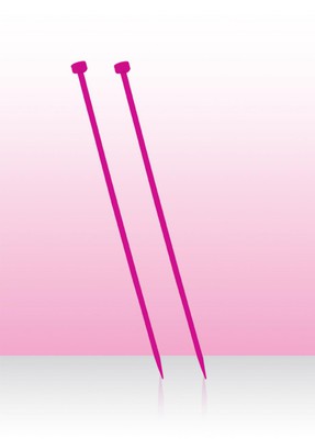 KnitPro Спицы прямые Spectra Flair Acrylic, 9.00 мм, 35 см