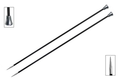 KnitPro Спицы прямые Karbonz, 2.00 мм, 35 см