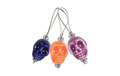 KnitPro Stitch markers Playful Beads Skull Candy (12 pcs.)